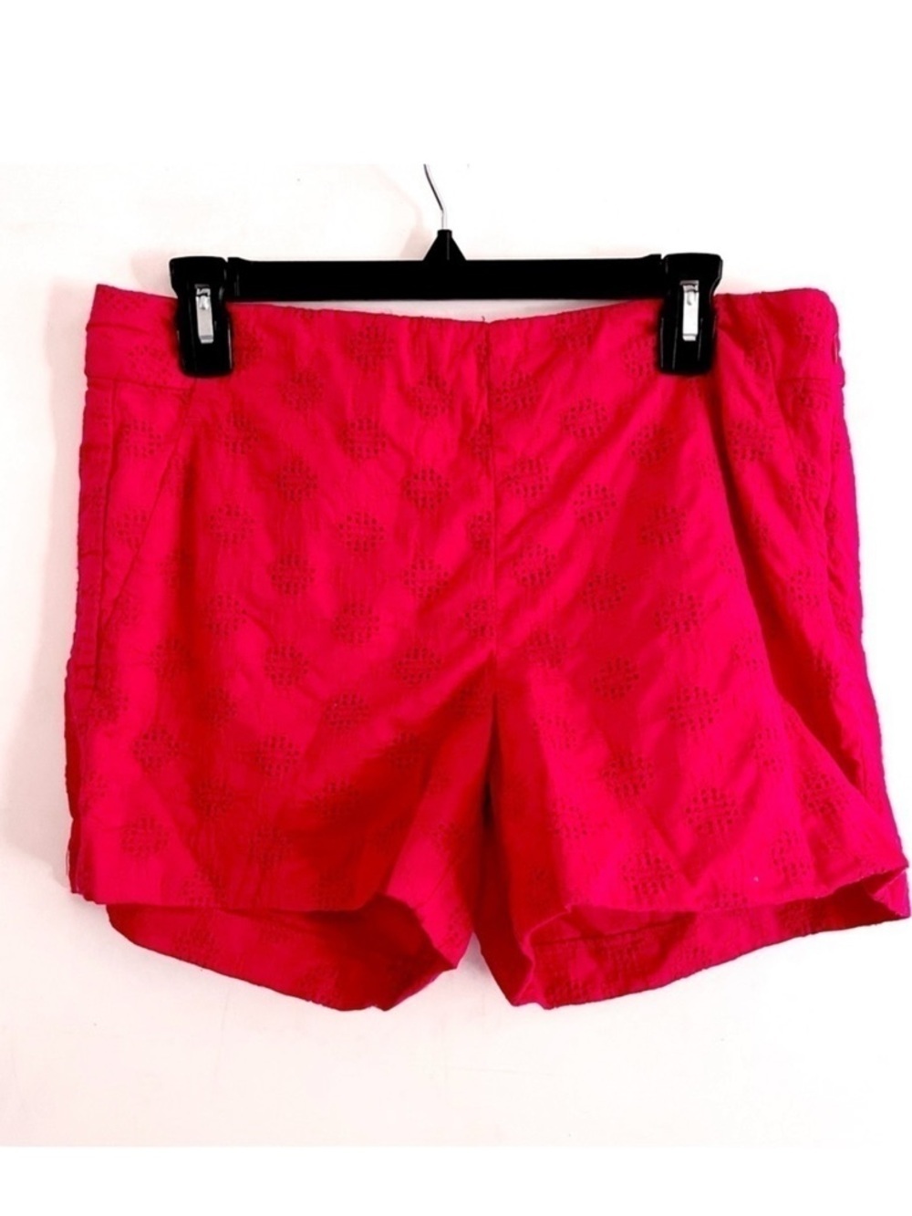 Banana Republic Mini Shorts 8 Red Eyelet Embroidered Summer Vacation Travel